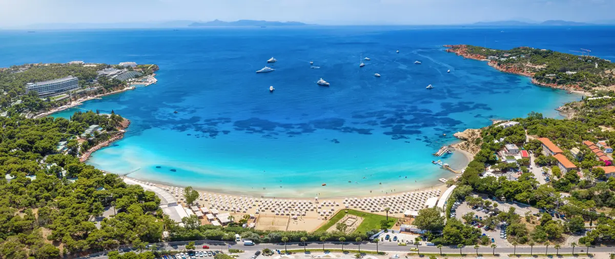 The bay of Vouliagmeni in Greece (Getty Stock)