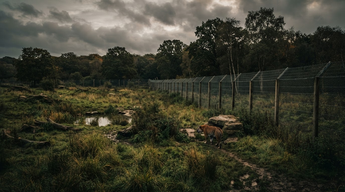 AI generated image, Wildlife Park